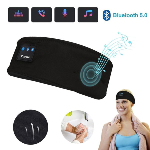 Bluetooth Earphones Sports Sleeping Headband Elastic Wireless