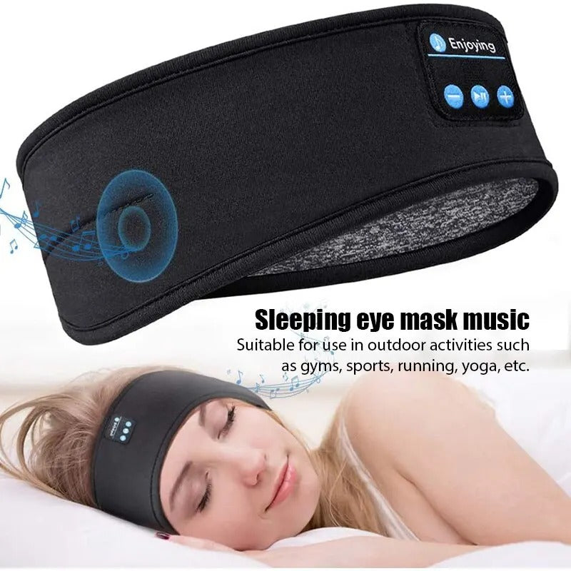 Bluetooth Earphones Sports Sleeping Headband Elastic Wireless